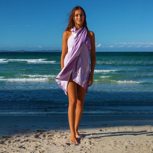 Fouta responsable Moorea Parme 1x2 m – coton 100% recyclé | REVA