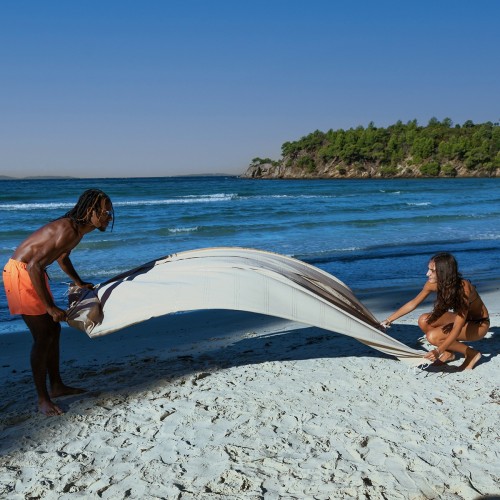 Fouta géante XXL Bali Ficelle 2x3 m – coton 100% recyclé | REVA
