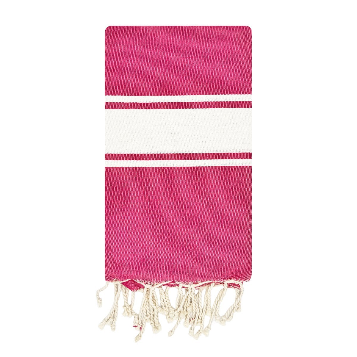 Fouta artisanale Koh Lipe Fuschia 1x2 m – coton 100% recyclé | REVA