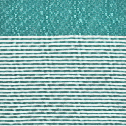 Fouta de plage traditionnelle Seychelles Turquoise 1x2 m – coton 100% recyclé | REVA