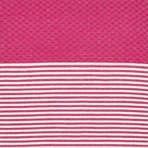 Fouta traditionnelle Seychelles Rose 1x2 m – coton 100% recyclé | REVA