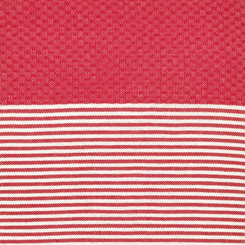 Fouta traditionnelle Seychelles Rouge 1x2 m – coton 100% recyclé | REVA