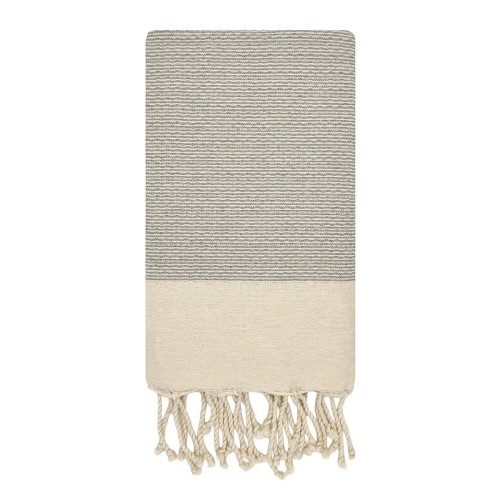 Fouta de plage Ibiza Gris Souris 1x2 m – coton 100% recyclé | REVA