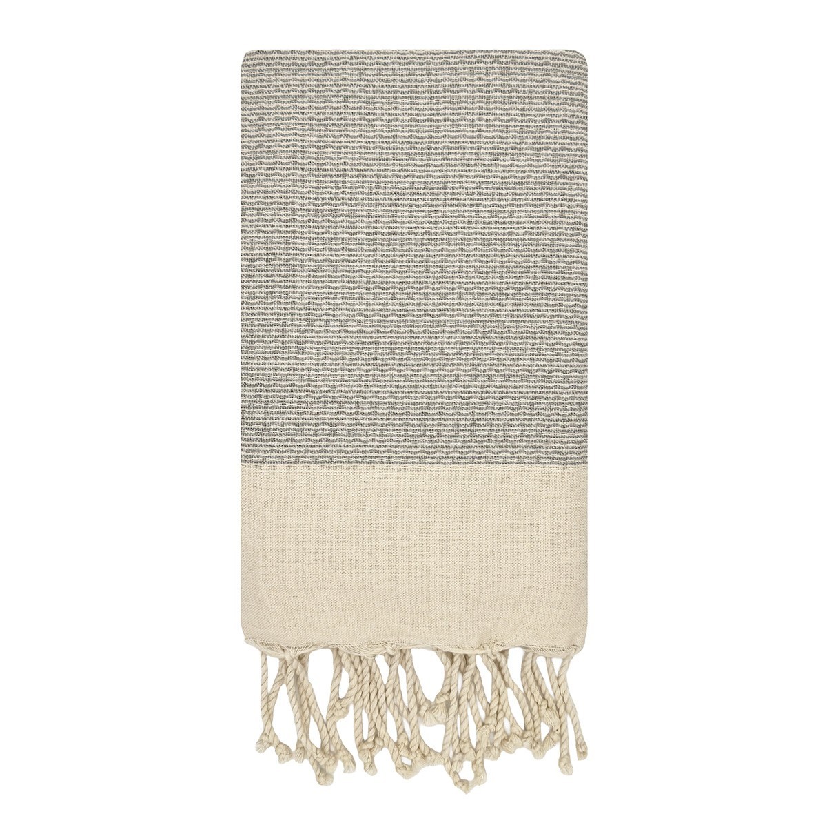 Fouta de plage Ibiza Gris Souris 1x2 m – coton 100% recyclé | REVA