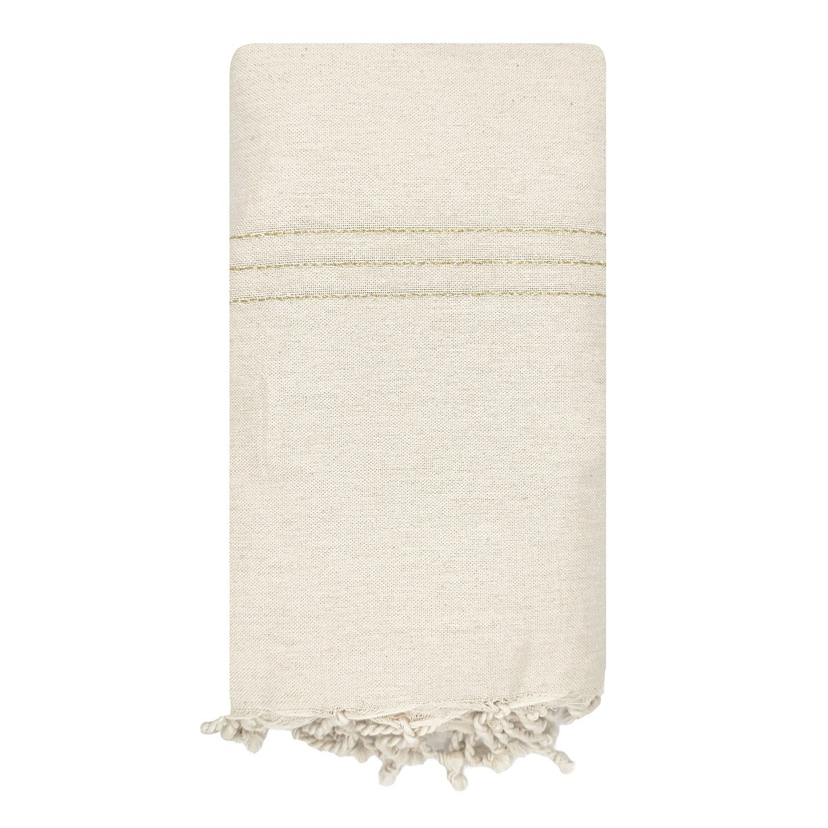 Fouta géante XXL Bali Ivoire 2x3 m – coton 100% recyclé | REVA
