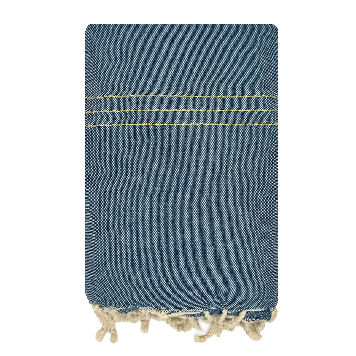 Fouta géante XXL Bali Bleu Jean 2x3 m – coton 100% recyclé | REVA
